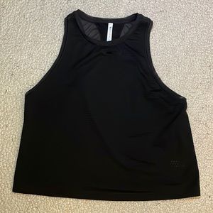 Athleta racer back mesh small black tank